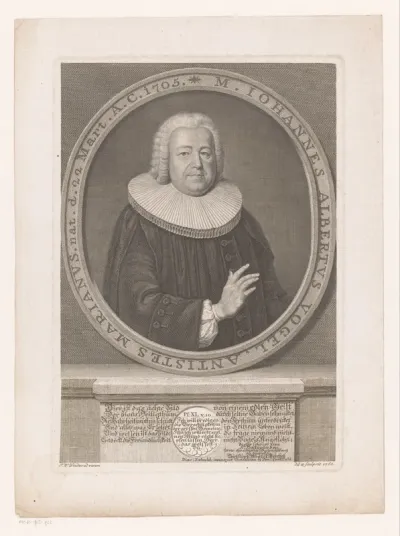Portret van Johann Albrecht Vogel