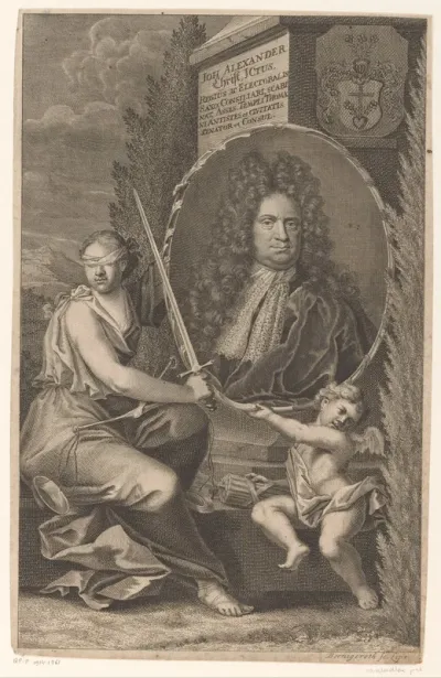 Portret van Johann Alexander Christ