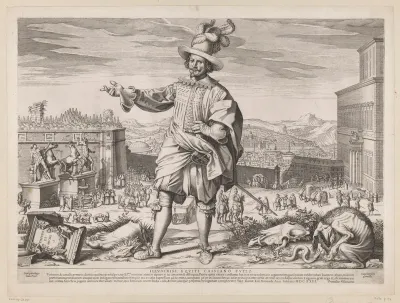 Portret van Johann Alten, lid van de Zwitserse garde en gids