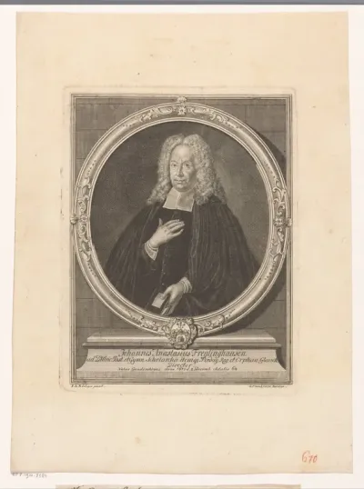 Portret van Johann Anastasius Freylinghausen