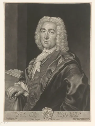 Portret van Johann Andreas Bartels