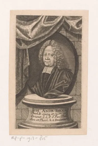 Portret van Johann Andreas Danz