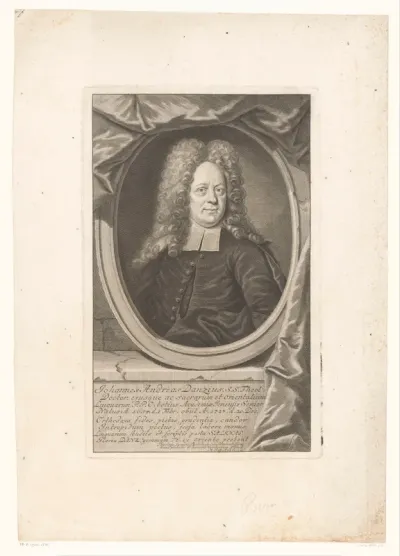 Portret van Johann Andreas Danz