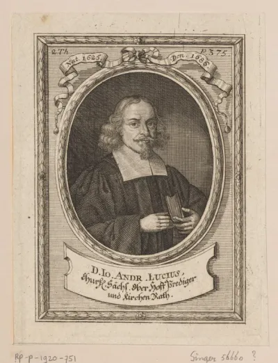 Portret van Johann Andreas Lucius