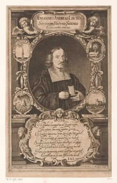 Portret van Johann Andreas Lucius