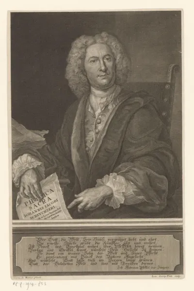 Portret van Johann Andreas Pfeffel