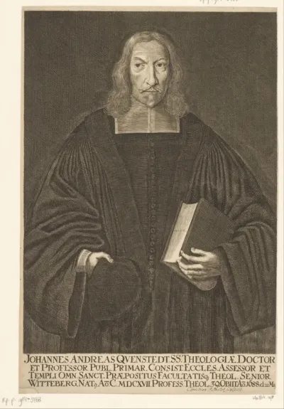 Portret van Johann Andreas Quenstedt
