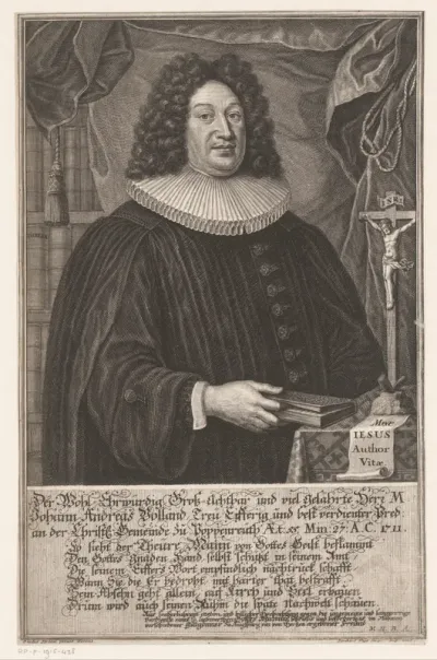 Portret van Johann Andreas Volland