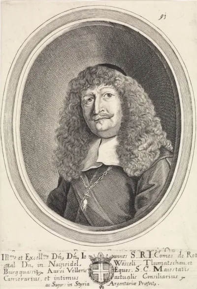 Portret van Johann Anton graaf van Rottal