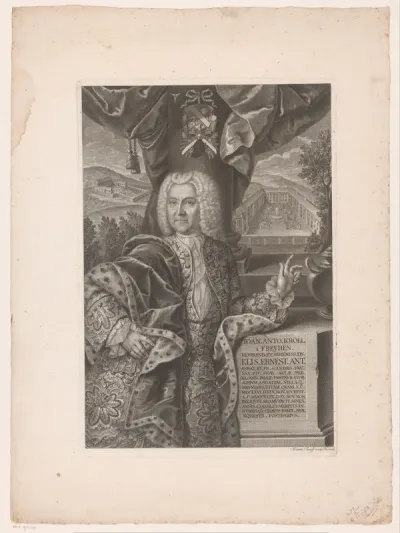 Portret van Johann Anton Kroll von Freyhen