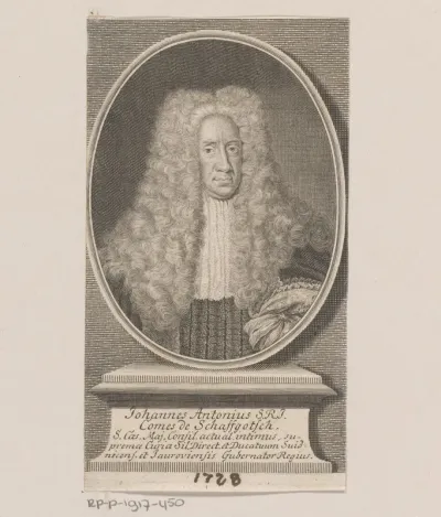 Portret van Johann Anton von Schaffgotsch