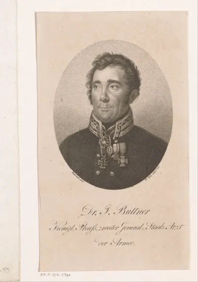 Portret van Johann Arnold Joseph Büttner