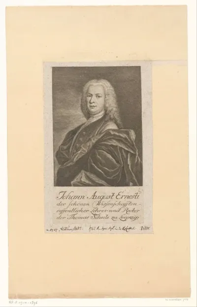 Portret van Johann August Ernesti