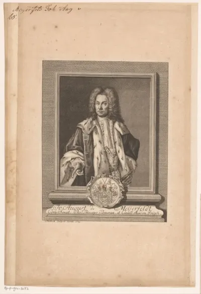 Portret van Johann August Graf von Meyerfeldt