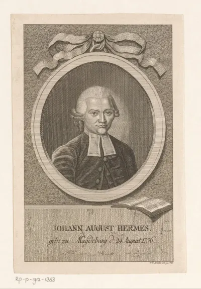 Portret van Johann August Hermes