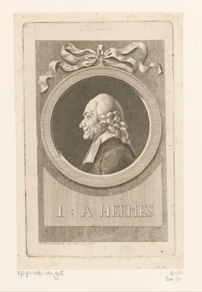 Portret van Johann August Hermes