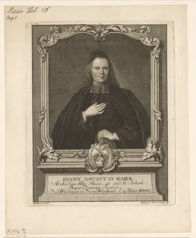 Portret van Johann August Maier