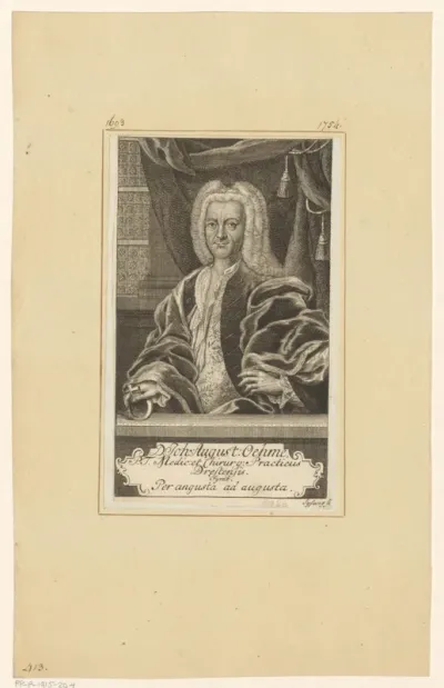 Portret van Johann August Oehme