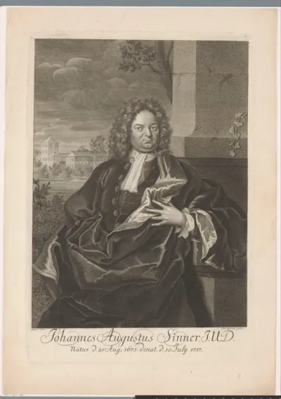 Portret van Johann August Sinner