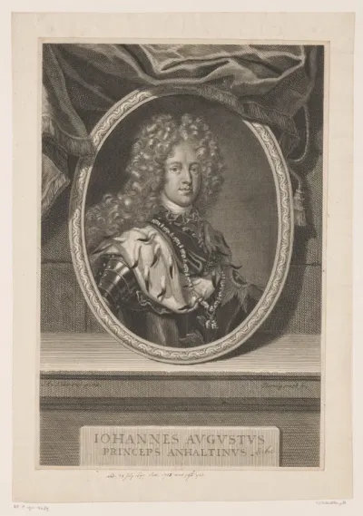 Portret van Johann August von Anhalt-Zerbst