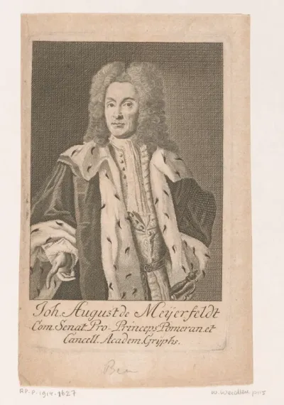 Portret van Johann August von Meyerfeldt