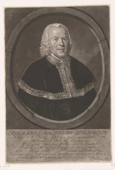 Portret van Johann Balthasar Bernhold