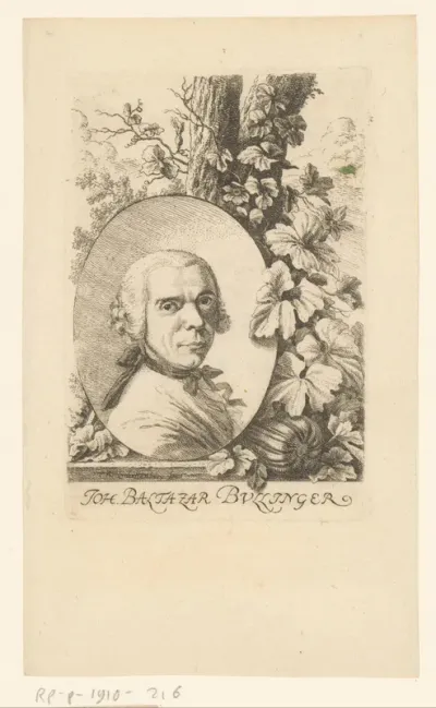 Portret van Johann Balthasar Bullinger