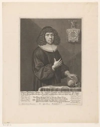 Portret van Johann Balthasar Ritter