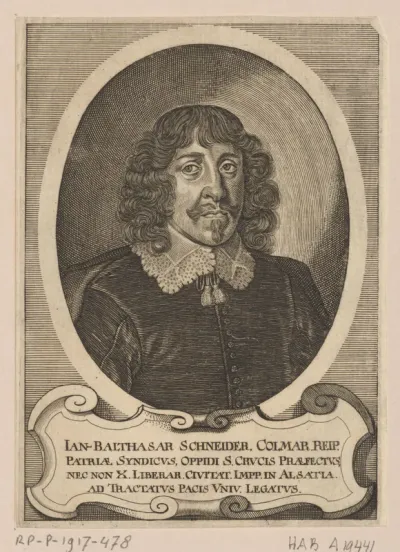 Portret van Johann Balthasar Schneider