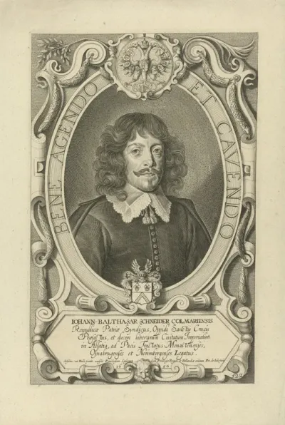 Portret van Johann-Balthasar Schneider