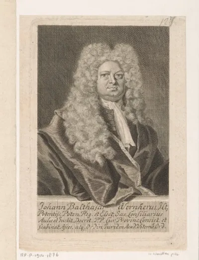 Portret van Johann Balthasar Wernher