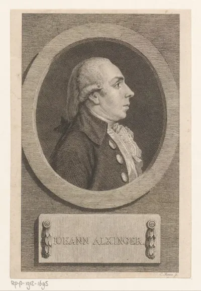 Portret van Johann Baptist Edler von Alxinger