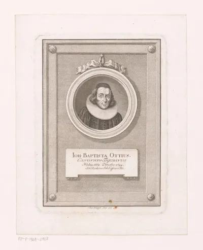 Portret van Johann Baptist Ott