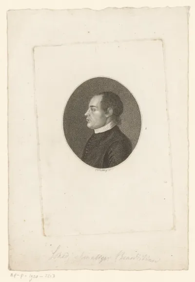 Portret van Johann Baptist Schad