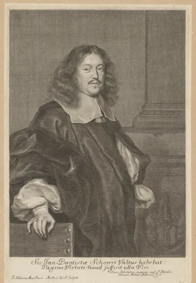 Portret van Johann Baptist Schorer