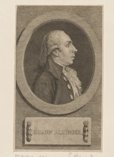 Portret van Johann Baptist von Alxinger