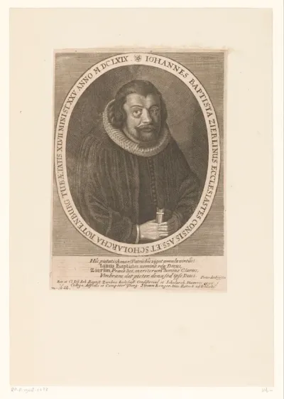 Portret van Johann Baptist Zierlein