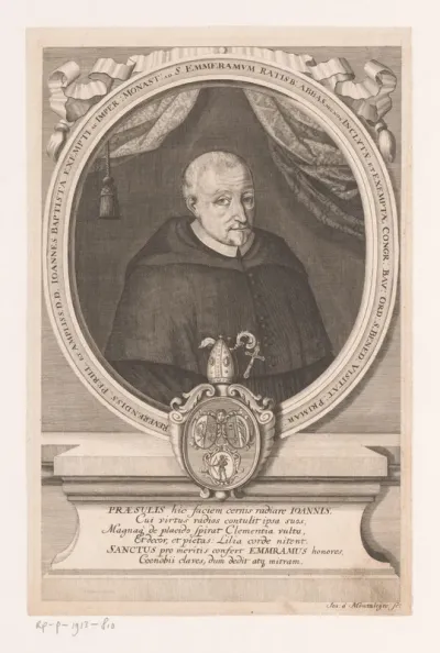 Portret van Johann Baptst Kraus