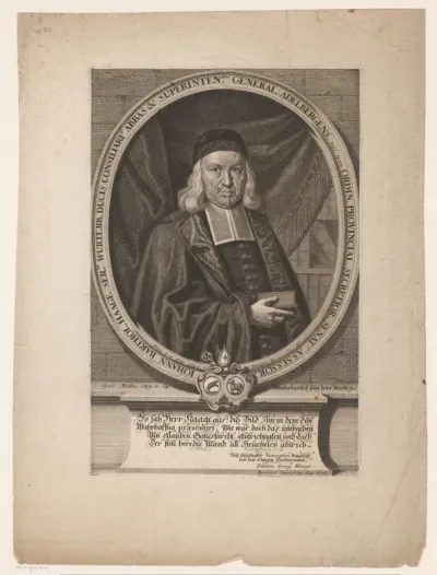Portret van Johann Bartholomaeus Haage