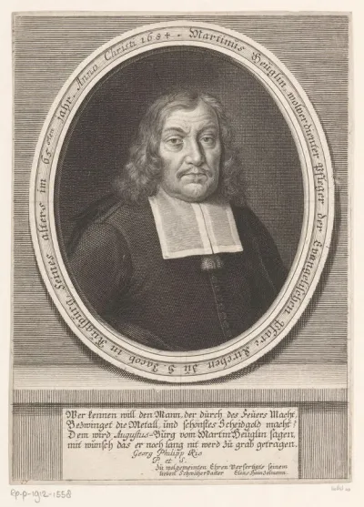Portret van Johann Benedikt Carpzov