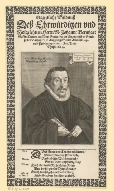 Portret van Johann Bernard Gassius