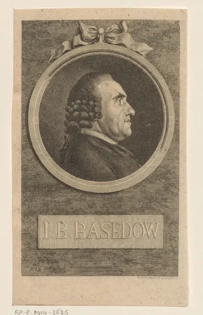 Portret van Johann Bernhard Basedow