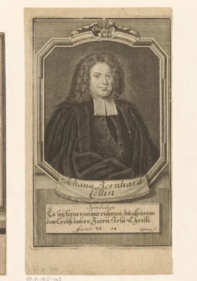 Portret van Johann Bernhard Collin