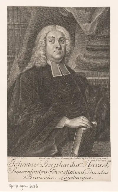 Portret van Johann Bernhard Hassel