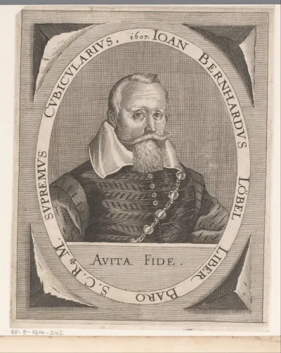 Portret van Johann Bernhard von Löbel