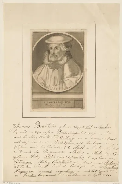 Portret van Johann Brenz