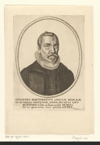 Portret van Johann Buxtorf op 65-jarige leeftijd