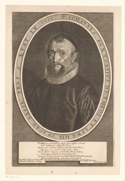 Portret van Johann Buxtorf
