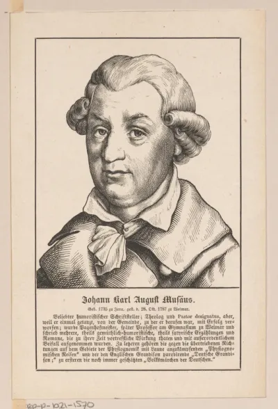 Portret van Johann Carl August Musäus
