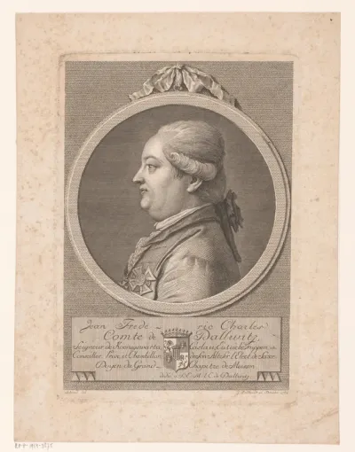 Portret van Johann Carl Friedrich von Dallwitz